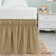 thumbnail image 7 of Subrtex Elastic Ruffled Replaceable Wrap Around Bed Skirt Soft Fabric-Wrinkle, Fade & Stain Resistant Mattress Cover(Full, Sand), 7 of 7