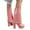 Pink, variant on Aqestyerly Women's Winter Boots Oversized Pants Boots Round toe Waterproof Platform High Heels Thick Solid Leather Candy Colored Fashion Boots