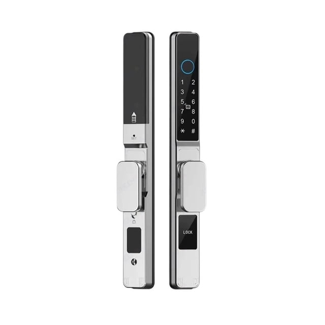 Waterproof Sliding Door Smart Lock Fingerprint RFID Card Password Aluminum Glass Electronic Lock ,Keyless Entry Design
