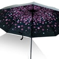 thumbnail image 3 of Paraguas plegables a prueba de viento para mujeres, niñas, hombres, sombrilla UV, sombrilla para lluvia, sombrilla con pegamento negro, a prueba de rayos ultravioleta Eigraketly JJ15116-04B, 3 of 3