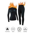 thumbnail image 2 of ANFERRY Womens Thermal Long Underwear 2 Piece Set Crew Neck Seamless Base Layers Sweat Wicking Cold Weather Warm Outfit Sets, 2 of 10