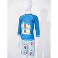 thumbnail image 4 of CHICTRY Kids Boys Rash Guard 2Pcs Swimsuit Long Sleeve UV Sun Protection Bathing Suit Swimwear, 4 of 7