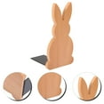 Hemoton Wooden Bookend Cartoon Rabbit Bookend Wooden Book End Desktop ...