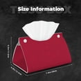 thumbnail image 4 of Kdxio Geometric Vintage Print Tissue Box Cover,Modern PU Leather Rectangular Tissue Box Holder for Bathroom Living Room Bedroom Office Desk Car Home, 4 of 6