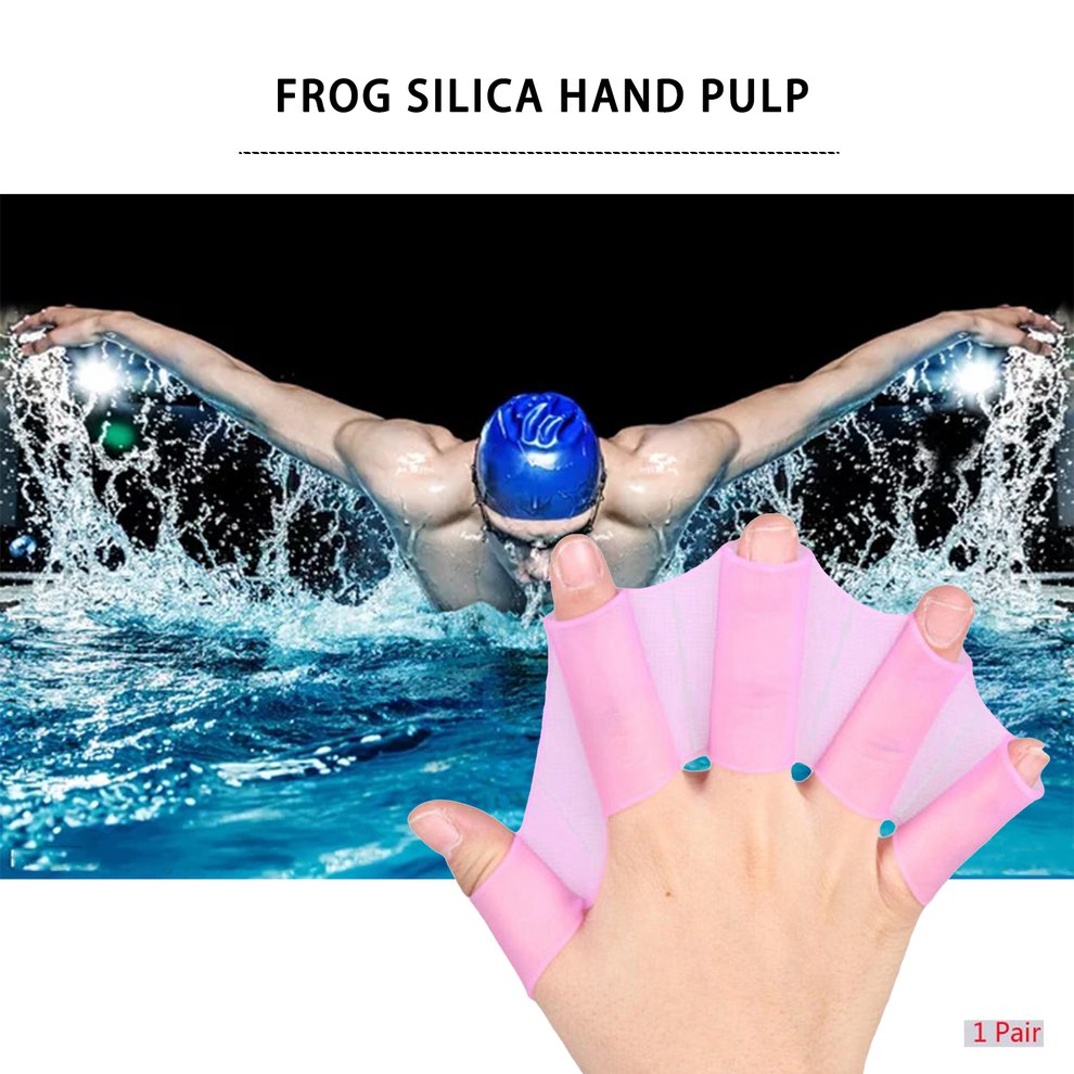 Handcuffs Swimming paddles Swimming equipment Frog claws NEPW Silicone Half finger handcuffs Swimming Training paddle,Frog silicone handcuffs