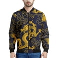 thumbnail image 2 of Sudadera con capucha y cremallera con estampado de dragón chino, chaquetas estampadas en 3D para hombre, chaqueta informal de moda con cuello alto, ropa, 2 of 5