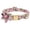 Pink, variant on Cute Girl Dog Collars for Small Medium Large Dogs, Floral Pattern Female Pet Dog Collars with Flower for Wedding Holiday