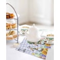 thumbnail image 4 of Easter Rabbits Kitchen Dish Towels for Drying Dishes Set of 3, Watercolor Eggs Flowers Butterflies Purple Plaid Waffle Weave Microfiber Hand Tea Bathroom Towels Quick Dry & Absorbent Towel 12x12, 4 of 7