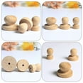 thumbnail image 5 of RENACLIPY Khaki Wooden Stamp Handle Set 12 Pieces for Crafts Wedding Invitations and Scrapbooking, 5 of 8