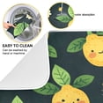 thumbnail image 2 of Kitchen Drying Mat 16x18In Drying Dish Mat Dish Drying Mats Kitchen Countertop Multi-Function Drain Drying Mat Kitchen Table Cute Smile Lemon, 2 of 8
