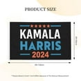 thumbnail image 3 of Kamala Harris 2024 For President Campaign 3x5 Ft Colorful Double Sided Polyester Indoor And Outdoor Uv Fade Resistant Flag, 3 of 9
