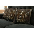 thumbnail image 5 of Ambesonne Fantasy Throw Pillow Cover 4 Pack, Interior Building 3D Syle, 24", Brown, 5 of 5