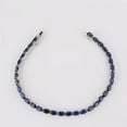 thumbnail image 4 of Oval Cut Lab-Created Blue Sapphire Tennis Bracelet for Women, 925 Sterling Silver, Prong Set, Elegant Gift for Her, Timeless Design, Jewelry for Special Occasions, 4 of 5
