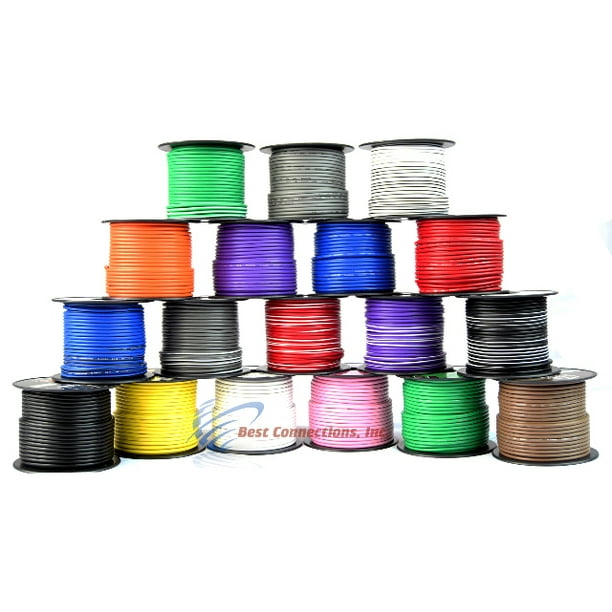 10 Spools 100 Feet 14 Gauge Boat Automotive Wire Auto Power Cable