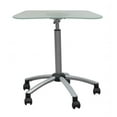 thumbnail image 1 of Vision Mobile Cart - Silver - Frosted Glass, 1 of 1