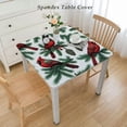 thumbnail image 2 of BANET Linen Table Runner Dresser Scarves, Cardinal Birds with Pine Cones Leaves Rectangle Tablecloths for Kitchen Dining Wedding , Christmas White, 2 of 7