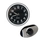 thumbnail image 1 of Reloj analógico adhesivo para coche, pequeño reloj luminoso para salpicadero, barco, bicicleta, hogar (negro), 1 of 5