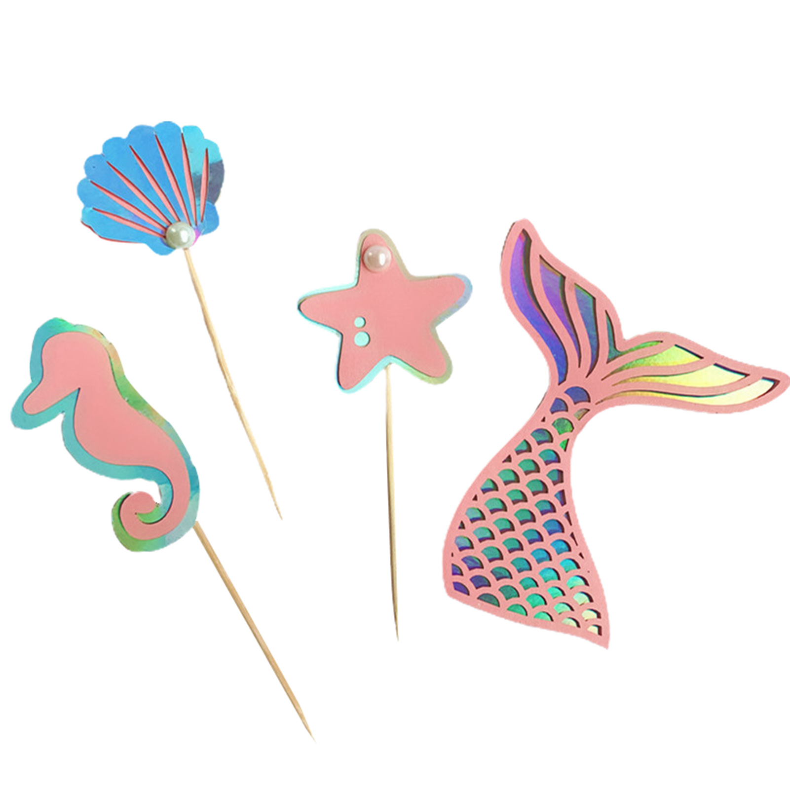 Pengpengfang 8Pcs/2Set Holiday Cake Toppers Ocean Style Ornamental Animal  Patterns Safe Blessing Marine Theme Cake Toppers Party Supplies -  Walmart.com