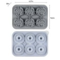 thumbnail image 3 of Harpi Ice Cube Tray,Ice Trays for Freezer, Rose Ice Lattice 1.65 Inch Whiskey Ice Lattice Tray with Lid Shape Of Rose for Daily Drinking Water Milk Coffee Ice Lattice Cocktails, 3 of 9