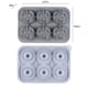 thumbnail image 3 of Bandeja de cubitos de hielo de rosa con tapa - molde de silicona en forma de rosa de 1,65 pulgadas para whisky, cócteles, café y agua - rosa, verde, gris, 3 of 9
