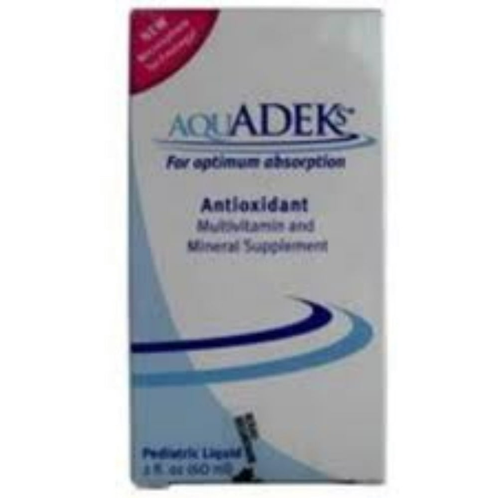 Aquadeks Pediatric Multivitamin & Mineral Supplement Drops, 60 mL