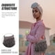 thumbnail image 4 of Bolso de hombro con borlas de 1 pieza Bolso de mano con borlas de cuero Bolso bandolera Mujer Bolso con borlas con flecos (Gris), 4 of 5