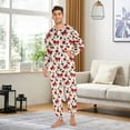 thumbnail image 3 of joogoo Cherry Fruits Bow Unisex Adults Onesies Pajamas Jumpsuits L, 3 of 7