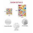 thumbnail image 7 of Easter Colorful Eggs Kitchen Dish Towels for Drying Dishes Set of 2, Spring Floral Polka Dot Green Striped Waffle Weave Microfiber Hand Tea Bathroom Towels Quick Dry & Absorbent Towel 12x12, 7 of 7