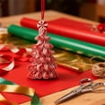 thumbnail image 4 of 12pcs Handcrafted-Look Polymer Clay Candy Tree Ornament Measuring 4.8*2.4in, Boasts a High-Gloss, Candy-Inspired Sheen that Beautifully Sparkles and Catches the Holiday Tree Lights, 4.8*2.4in, Red, 4 of 6
