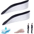 thumbnail image 1 of HUGFEGWE Coussinets Orthopédiques Hauts 1.0, les Premières Semelles Orthopédiques de Hauteur, Semelles de Soutien de Voûte Plantaire, Inserts Orthopédiques Ajustables pour Rehaussement du Talon, Rehaussement Invisible, Rehausseurs de Talon CJB91-20630, 1 of 7