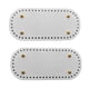 thumbnail image 1 of 2x DIY Bolsas de Hombro Almohadilla Inferior Inserto Accesorios para Hacer Bolsos Cruzados 52 Agujeros Blanco + plata, 1 of 9