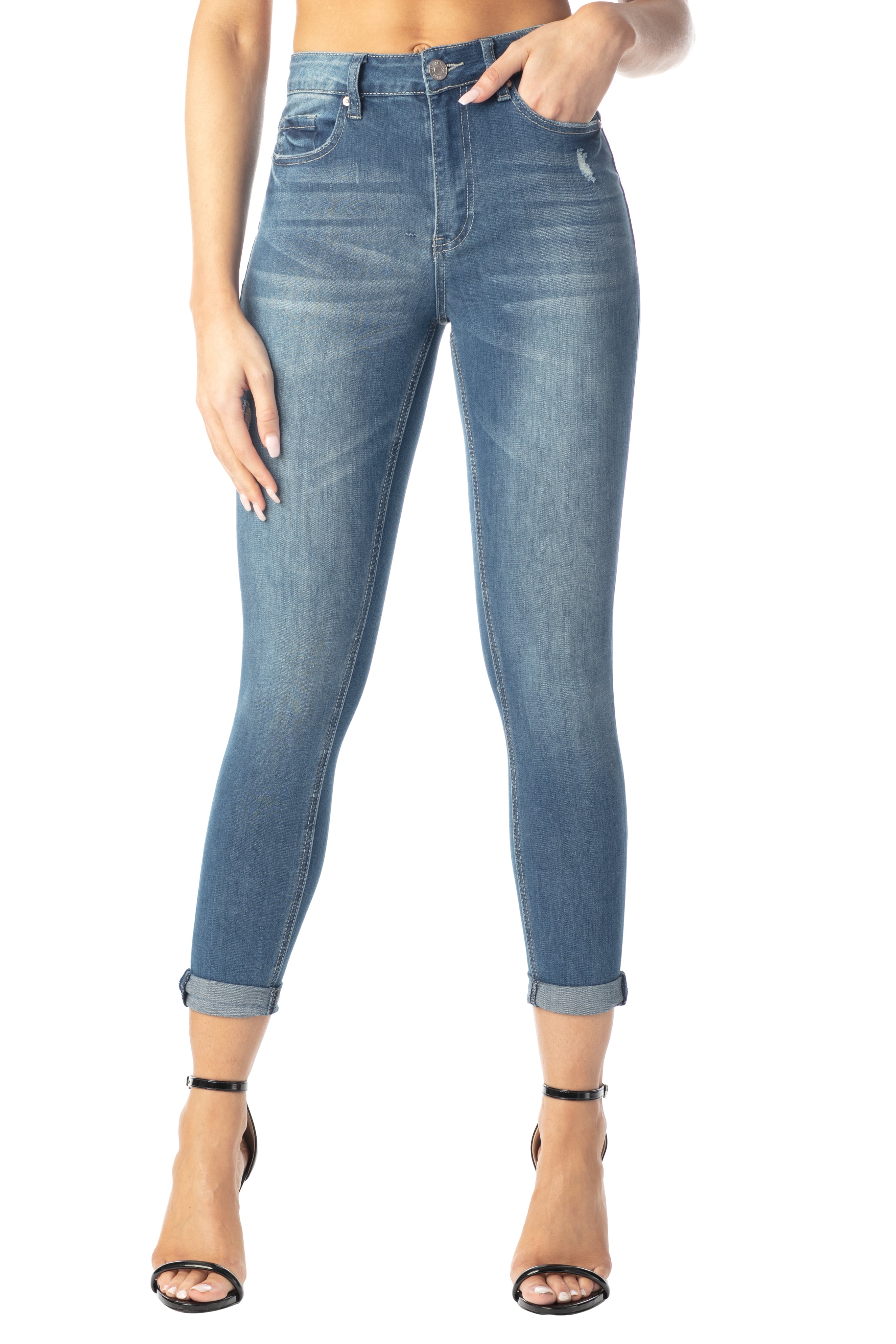 slim leg mom jeans