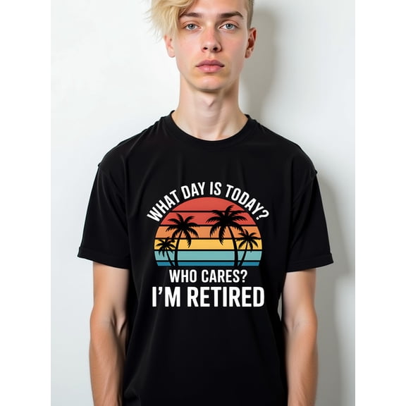 Retired Fun Retirement Tee mens Crew neck T-shirts black casual limited edition Daily and weekend wear Retro Unisex Shirt Short Sleeve tshirts
