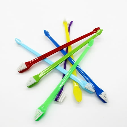 Monebena 5Pcs Toothbrush Dog Tooth Puppy Brushing Kit Dogs Pet Cat Toothpaste Brush Small Dental Wash Brushes Large