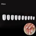 thumbnail image 1 of 600 Pcs Round Short False Finger Nail Tips Salon French Acrylic Fake Nails Design DIY Nail Art Tools New, 1 of 1