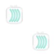 thumbnail image 4 of Seitruly Recambios para rizador de pestañas, no fáciles de romper, suministros de herramientas de belleza flexibles, reemplazo práctico de la tira Agua Azul (Cuatro) 2piezas Seitruly  CBP385791, 4 of 5