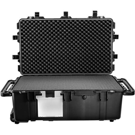 Eylar XXL 31.5" Transport Roller Gear, Camera, Tools, Equipment Hard Case Waterproof w/Foam Black