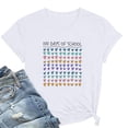 thumbnail image 1 of Aqestyerly Haut à Manches Courtes en Solde, T-Shirt Imprimé à Manches Courtes Col Rond pour Femmes pour Tenue Décontractée Élégante/blanc(L), 1 of 3
