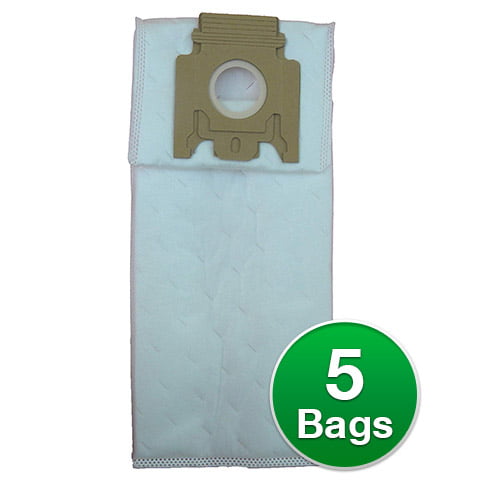 5 REPL Miele Deluxe Cloth Type U Bags & 2 Filters Part # 07282050 