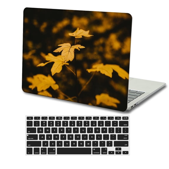 KSK KAISHEK Hard Protective Shell Case Cover for 2019-2016 Released Newest MacBook Pro 15 inchs with Retina Display + Black Keyboard Cover Model: A1990 A1707 Plants series 0237