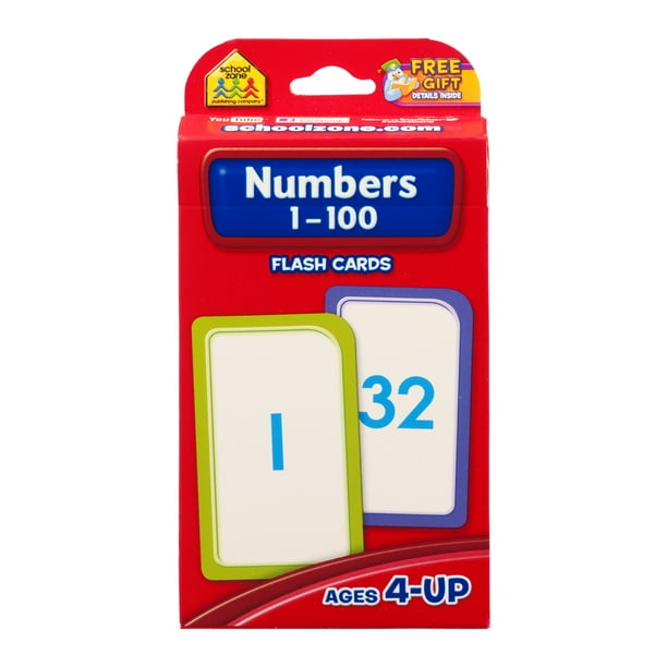 School Zone Flash Cards Numbers 1100 (Ages 4Up)