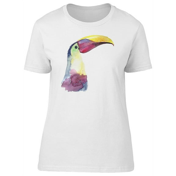 Toucan In Watercolor T-Shirt Women -Image by Shutterstock, Female XX-Large