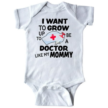 

Inktastic I Want To Grow up To Be a Doctor Like My Mommy Gift Baby Boy or Baby Girl Bodysuit
