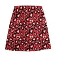 thumbnail image 6 of Mini Skirt for women Love Heart Skirt Summer Red White Holiday Design Korean Fashion Casual A-line S, 6 of 7