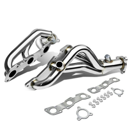 For 1999 to 2004 Nissan Frontier D22 / Pathfinder R50 3.3L V6 Stainless Steel Racing Exhaust Header 00 01 02 (Best Exhaust For 2019 Mustang V6)
