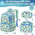 thumbnail image 2 of 3Pcs Cute Kawaii Backpack Set, Waterproof Backpack with Lunch Box & Pencil Case, Monster Truck, 2 of 9