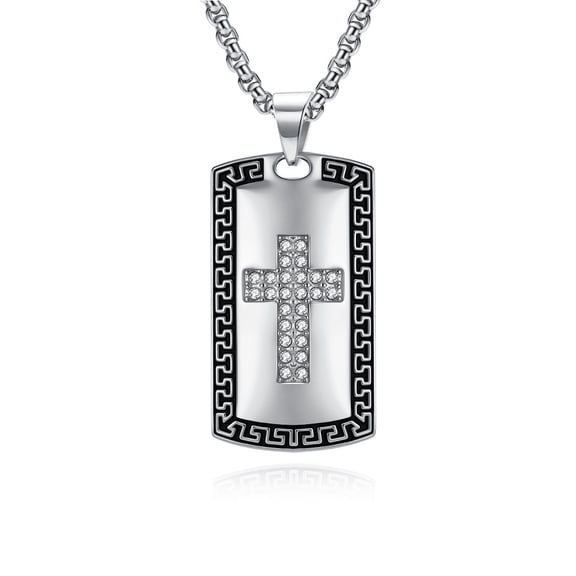 Aesthetic Cross Prayer Necklace Crystal Shell 14K White Gold Bohemian Chain Necklaces for Women Men Jewelry collare