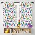 thumbnail image 5 of Blackout Kids Curtains,Colorful Dinosaur and Tree Pattern Childrens Insulated Curtains Set Of 2,Bedroom Essentials,Toddler Room Decor 42"x54", 5 of 5