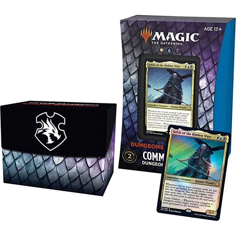 mtg dungeons of death commander deck Amazon.com: Magic: The Gathering Adventures in The Forgotten Realms Commander  Deck  Dungeons of Death (White-Blue-Black) : Toys & Games