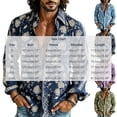 thumbnail image 3 of Fsmtpdam Cotton Hawaiian Shirts for Men Floral Button Down Collared Long Sleeve Boho V Neck Vintage Top Lightweight Summer Beach Holiday Relaxed Fit Vacation Tees, 3 of 5
